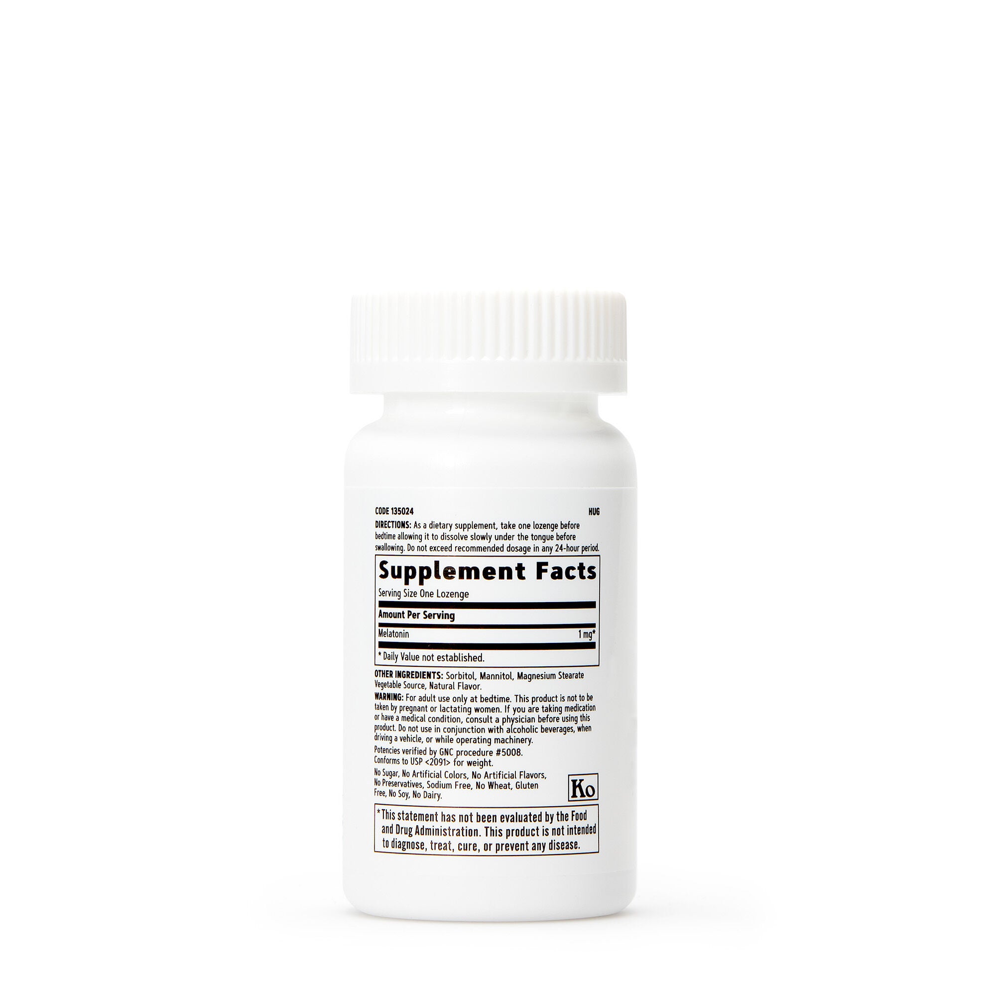 Melatonin Lozenges 1 mg - Cherry - 60 Vegetarian Lozenges (60 Servings)